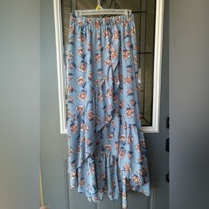 Ladies High Low Floral Skirt